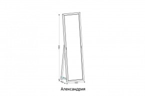 АЛЕКСАНДРИЯ-9.1 Зеркало напольное в Стрежевом - strezevoi.mebel24.online | фото 2
