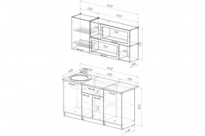 АНТИКА Кухонный гарнитур Стандарт (1600 мм) в Стрежевом - strezevoi.mebel24.online | фото 2