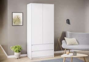 АЙДЕН ШК06-900 Шкаф 2 двери/2 ящика (белый) в Стрежевом - strezevoi.mebel24.online | фото