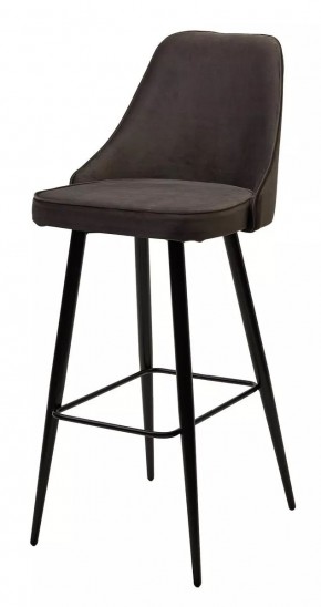 Барный стул NEPAL-BAR ГРАФИТ #14, велюр/ черный каркас (H=78cm) М-City в Стрежевом - strezevoi.mebel24.online | фото 1