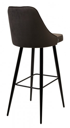 Барный стул NEPAL-BAR ГРАФИТ #14, велюр/ черный каркас (H=78cm) М-City в Стрежевом - strezevoi.mebel24.online | фото 2