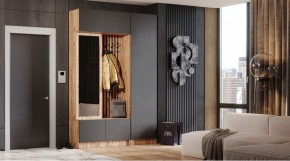 БАВАРИЯ Прихожая (дуб вотан/графит) в Стрежевом - strezevoi.mebel24.online | фото
