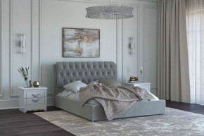 БЕЛИСТА Кровать 1400 серо-бежевый (экокожа) в Стрежевом - strezevoi.mebel24.online | фото 2