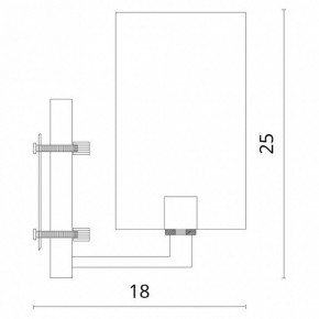 Бра Divinare Porta 5933/01 AP-1 в Стрежевом - strezevoi.mebel24.online | фото 3