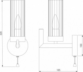 Бра Eurosvet Arganie 60133/1 латунь в Стрежевом - strezevoi.mebel24.online | фото 3