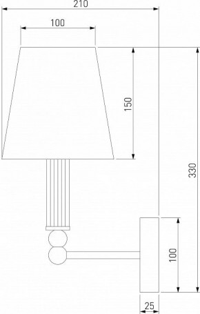 Бра Eurosvet Conso 60145/1 латунь в Стрежевом - strezevoi.mebel24.online | фото 4