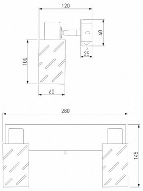 Бра Eurosvet Fente 20090/2 белый/хром в Стрежевом - strezevoi.mebel24.online | фото 5