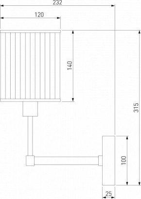 Бра Eurosvet Inari 60144/1 золото в Стрежевом - strezevoi.mebel24.online | фото 3
