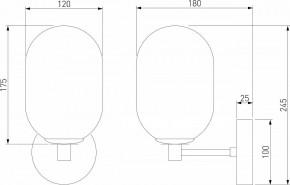 Бра Eurosvet Loona 60161 латунь в Стрежевом - strezevoi.mebel24.online | фото 4