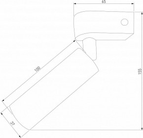 Бра Eurosvet Pitch 20143/1 LED черный в Стрежевом - strezevoi.mebel24.online | фото 2