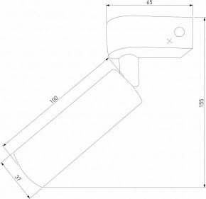 Бра Eurosvet Pitch 20143/1 LED латунь в Стрежевом - strezevoi.mebel24.online | фото