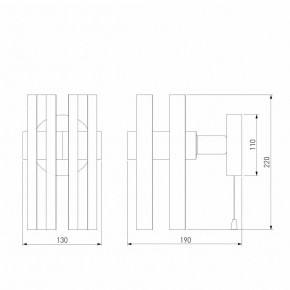 Бра Eurosvet Spada 70116/1 черный в Стрежевом - strezevoi.mebel24.online | фото 4