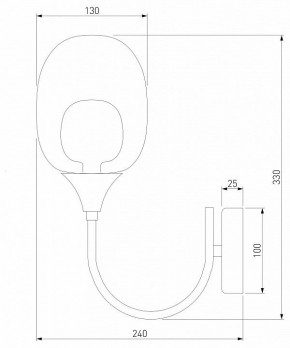 Бра Eurosvet Spritz 70218/1 латунь в Стрежевом - strezevoi.mebel24.online | фото 4