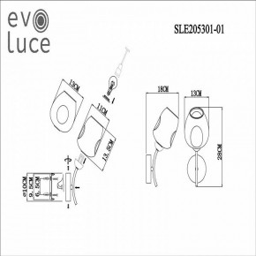Бра EVOLUCE Besano SLE205301-01 в Стрежевом - strezevoi.mebel24.online | фото 7