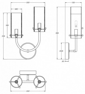 Бра Maytoni Arco MOD223WL-02BS1 в Стрежевом - strezevoi.mebel24.online | фото 3