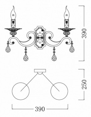 Бра Maytoni Grace ARM247-02-G в Стрежевом - strezevoi.mebel24.online | фото 4