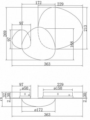 Бра Maytoni Jack-stone MOD314WL-L8G3K в Стрежевом - strezevoi.mebel24.online | фото 5