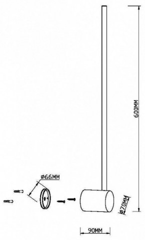 Бра Maytoni Light stick MOD237WL-L6BS3K в Стрежевом - strezevoi.mebel24.online | фото 4