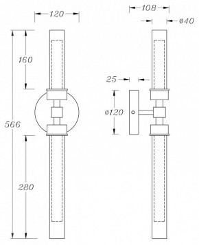 Бра Maytoni Stelo MOD116WL-L7BS3K в Стрежевом - strezevoi.mebel24.online | фото 3