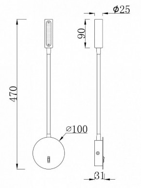 Бра Maytoni Stem C035WL-L3B3K в Стрежевом - strezevoi.mebel24.online | фото 7