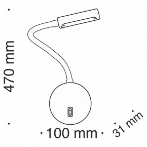 Бра Maytoni Stem C035WL-L3CH3K в Стрежевом - strezevoi.mebel24.online | фото 6