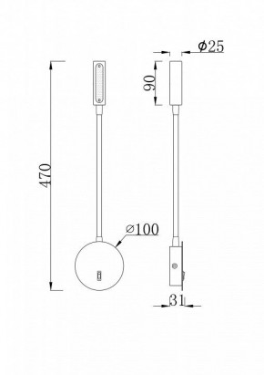 Бра Maytoni Stem C035WL-L3W3K в Стрежевом - strezevoi.mebel24.online | фото 6