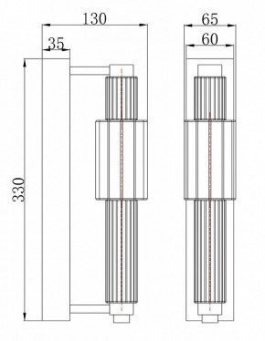 Бра Maytoni Verticale MOD308WL-L9CH3K в Стрежевом - strezevoi.mebel24.online | фото 3