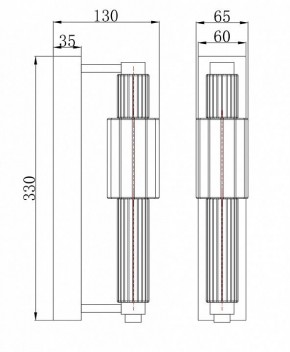 Бра Maytoni Verticale MOD308WL-L9GR3K в Стрежевом - strezevoi.mebel24.online | фото 3