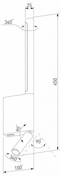 Бра с подсветкой Elektrostandard Sarca a066403 в Стрежевом - strezevoi.mebel24.online | фото 4