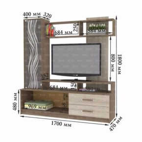 ДАРЬЯ Гостиная (Крафт серый/Крафт белый) в Стрежевом - strezevoi.mebel24.online | фото 8