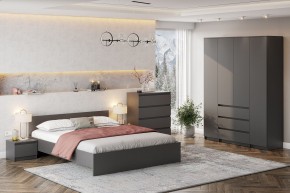 ДЕНВЕР Тумба прикроватная (Графит серый) в Стрежевом - strezevoi.mebel24.online | фото 4