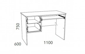 Детская Фанк Стол для компьютера НМ 009.19-05 М2 в Стрежевом - strezevoi.mebel24.online | фото 3