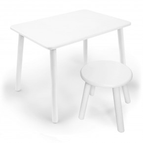 Детский комплект стол и табурет круглый Rolti Baby с накладкой Алфавит (белая столешница/белое сиденье/белые ножки) в Стрежевом - strezevoi.mebel24.online | фото 3