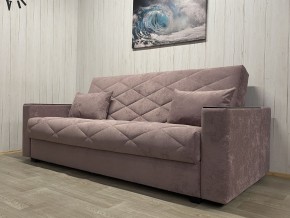 Диван Престиж-15 (НПБ+МДФ) велюр Sensey Elderberry в Стрежевом - strezevoi.mebel24.online | фото 1