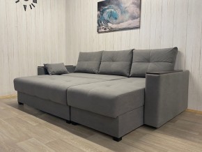 Диван угловой Комфорт-3 (НПБ+МДФ) велюр Galaxy Lite 26 в Стрежевом - strezevoi.mebel24.online | фото 3