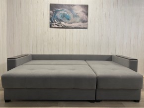 Диван угловой Комфорт-3 (НПБ+МДФ) велюр Galaxy Lite 26 в Стрежевом - strezevoi.mebel24.online | фото 4