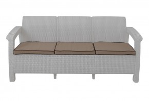Диван Yalta Premium Sofa 3 Set (Ялта) белый (+подушки под спину) в Стрежевом - strezevoi.mebel24.online | фото 2