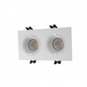 DK3072-WH Встраиваемый светильник, IP 20, 10 Вт, GU5.3, LED, белый/белый, пластик в Стрежевом - strezevoi.mebel24.online | фото 1