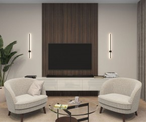 DK5012-BK Бра 800 мм, 3000К, IP20, 7 Вт, черный, алюминий в Стрежевом - strezevoi.mebel24.online | фото 3
