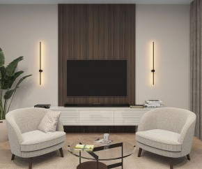 DK5014-BK Бра 1000 мм, 3000К, IP20, 12 Вт, черный, алюминий в Стрежевом - strezevoi.mebel24.online | фото 4