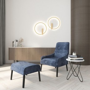 DK5035-SG Бра ROUND со светодиодом, IP20, 24W, 3000/4000/6500K, матовое золото, алюминий в Стрежевом - strezevoi.mebel24.online | фото