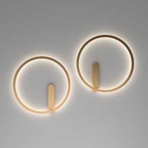 DK5035-SG Бра ROUND со светодиодом, IP20, 24W, 3000/4000/6500K, матовое золото, алюминий в Стрежевом - strezevoi.mebel24.online | фото 7