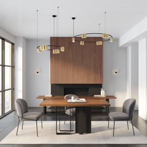 DK5060-BK+SG Бра ORBIT, IP20, 3000К, LED, 10 Вт, черный + сатинированное золото, алюминий в Стрежевом - strezevoi.mebel24.online | фото 6