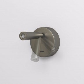 DK5072-DN Бра SHINE WALL со светодиодом, D104*H68, IP20, 3000К, 3W, RA?90, темный никель, алюминий в Стрежевом - strezevoi.mebel24.online | фото 3