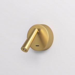 DK5072-SB Бра SHINE WALL со светодиодом, D104*H68, IP20, 3000К, 3W, RA?90, сатинированная латунь, алюминий в Стрежевом - strezevoi.mebel24.online | фото 2