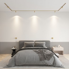 DK5072-SB Бра SHINE WALL со светодиодом, D104*H68, IP20, 3000К, 3W, RA?90, сатинированная латунь, алюминий в Стрежевом - strezevoi.mebel24.online | фото 4