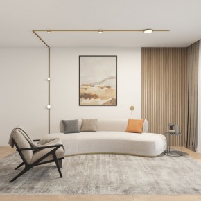 DK5072-SB Бра SHINE WALL со светодиодом, D104*H68, IP20, 3000К, 3W, RA?90, сатинированная латунь, алюминий в Стрежевом - strezevoi.mebel24.online | фото 5