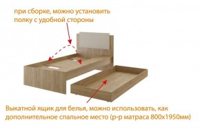 Дуглас (подростковая) М14 Кровать в Стрежевом - strezevoi.mebel24.online | фото 5