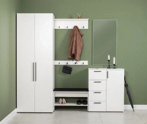 ЭЙР прихожая (модульная) Белый Шагрень в Стрежевом - strezevoi.mebel24.online | фото 1