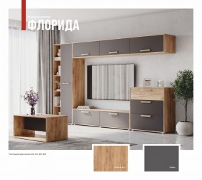 ФЛОРИДА Гостиная (модульная) дуб золотой/графит в Стрежевом - strezevoi.mebel24.online | фото